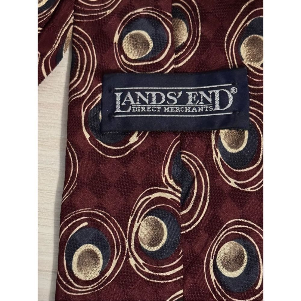 Lands’ End Silk Tie - Picture 6 of 8